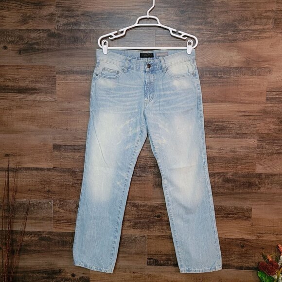 VTG Aeropostale Jeans 30x30 Measures 32x30 Straight Leg Light Wash Y2K